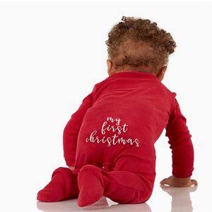 Pottery Barn Kids My First Christmas Organic Nursery Pajamas